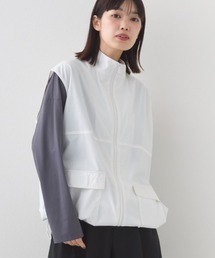 OMNES | ナイロン リップストップスタンドカラー裾ドロストジップベスト(ベスト)