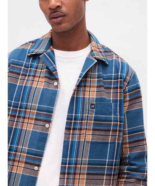 セール】オーガニックコットン フランネルシャツ（シャツ/ブラウス