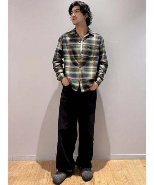 GAP(ギャップ)の「オーガニックコットン フランネルシャツ(シャツ/ブラウス・メンズ・ワイン/ブルー系その他/ブラウン系その他/ブラウン/ブラック系その他/ネイビー・S/M/L/XL/XS)」の13枚目の写真