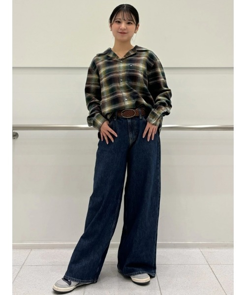 GAP(ギャップ)の「オーガニックコットン フランネルシャツ(シャツ/ブラウス・メンズ・ワイン/ブルー系その他/ブラウン系その他/ブラウン/ブラック系その他/ネイビー・S/M/L/XL/XS)」の15枚目の写真