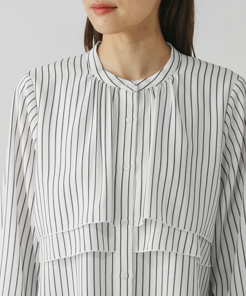 セール】キレイつづくティアードブラウス/579500（シャツ/ブラウス