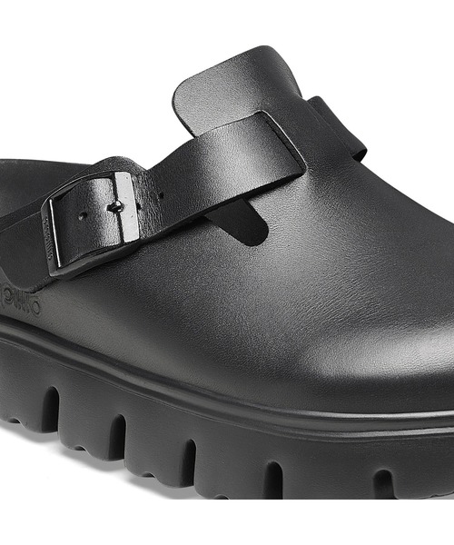 BIRKENSTOCK（ビルケンシュトック）の「【公式】ビルケンシュトック Boston Chunky/ボストン チャンキー ナチュラルレザー（サンダル・レディース・ブラック・22.5cm【ナロー幅】/23cm【ナロー幅】/25cm【ナロー幅】/24.5cm【ナロー幅】/24cm【ナロー幅】）」の2枚目の写真