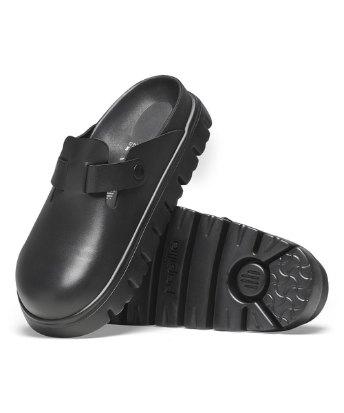 BIRKENSTOCK（ビルケンシュトック）の「【公式】ビルケンシュトック Boston Chunky/ボストン チャンキー ナチュラルレザー（サンダル・レディース・ブラック・22.5cm【ナロー幅】/23cm【ナロー幅】/25cm【ナロー幅】/24.5cm【ナロー幅】/24cm【ナロー幅】）」の6枚目の写真