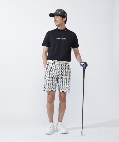 PEARLY GATES ショートパンツ PEARLY GATES】Nyストレッチドビーショートパンツ ＜ロゴアンカー柄