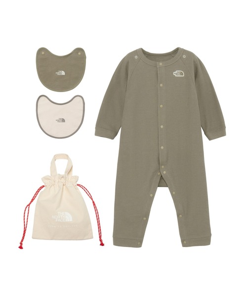 ザ ノース フェイス THE NORTH FACE B L/S Rompers 2P Bib ベビー