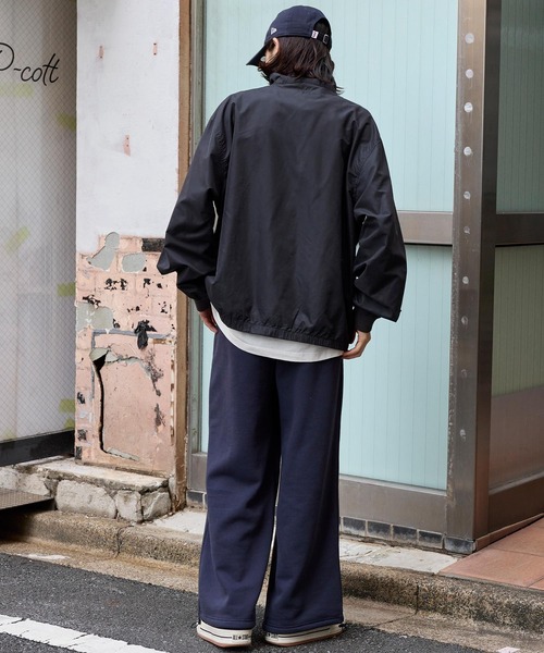 セール】ドロストワイドストレート 裏起毛タックスウェットパンツ