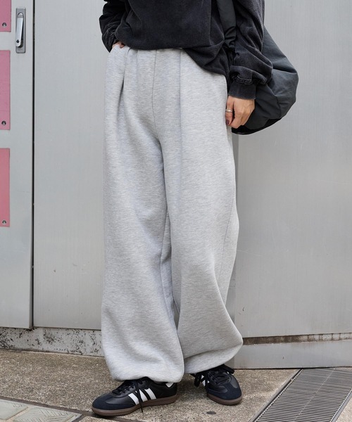 MONO-MART（モノマート）の「ドロストワイドストレート タックスウェットパンツ（スウェットパンツ・メンズ・グレー/ブラック/ダークブラウン/ライトグレー/ネイビー/カーキオリーブ/ダークグレー・L/M/S）」の20枚目の写真