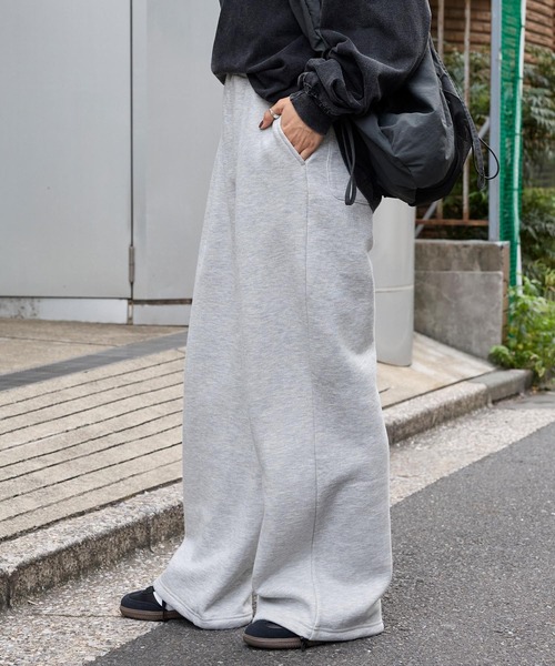 MONO-MART（モノマート）の「ドロストワイドストレート タックスウェットパンツ（スウェットパンツ・メンズ・グレー/ブラック/ダークブラウン/ライトグレー/ネイビー/カーキオリーブ/ダークグレー・L/M/S）」の22枚目の写真