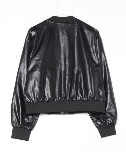 SEN TOKYO(セントーキョー)の「PUレザー ライトボンバージャケット(ブルゾン・レディース・ブラック・LARGE/MEDIUM/SMALL)」の13枚目の写真