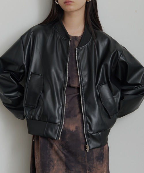 セール】PUレザー ライトボンバージャケット（ブルゾン）｜SEN TOKYO