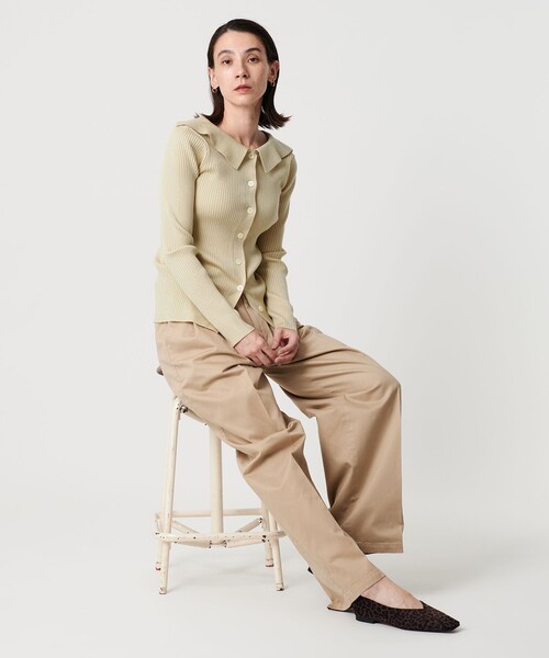 BEAUTY&YOUTH UNITED ARROWS(ビューティーアンドユースユナイテッドアローズ)の「ポリエステルブレンド シャツカーディガン 2WAY(カーディガン/ボレロ・レディース・ダークグレー/モカ/ナチュラル・FREE)」の15枚目の写真