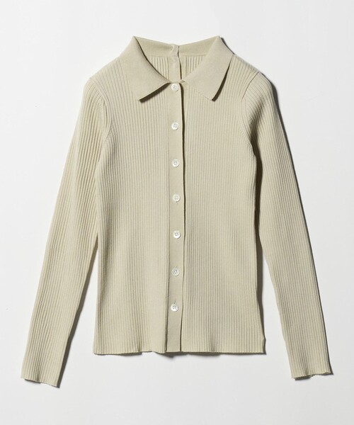 ポリエステルブレンド シャツカーディガン 2WAY（カーディガン/ボレロ