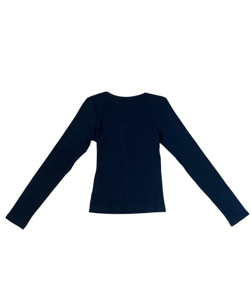 VIBGYOR(ヴィブジョー)の「美シルエット ヘンリーネックリブカットソー/長袖トップス(CZ)(Tシャツ/カットソー・レディース・ブラック/ブラウン/グレー/オートミール/チャコール・MEDIUM/LARGE)」の13枚目の写真