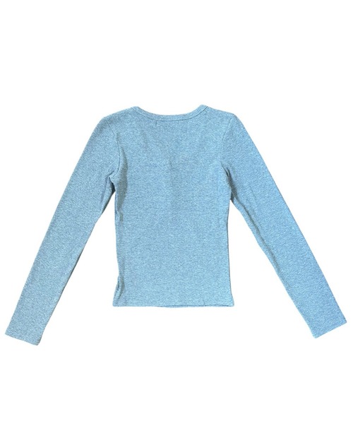 VIBGYOR(ヴィブジョー)の「美シルエット ヘンリーネックリブカットソー/長袖トップス(CZ)(Tシャツ/カットソー・レディース・ブラック/ブラウン/グレー/オートミール/チャコール・MEDIUM/LARGE)」の15枚目の写真