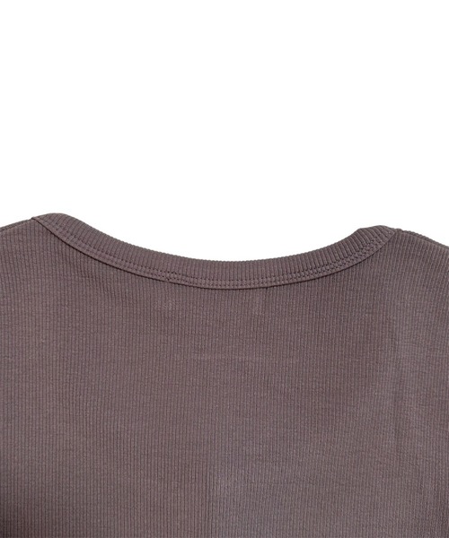 VIBGYOR(ヴィブジョー)の「美シルエット ヘンリーネックリブカットソー/長袖トップス(CZ)(Tシャツ/カットソー・レディース・ブラック/ブラウン/グレー/オートミール/チャコール・MEDIUM/LARGE)」の16枚目の写真