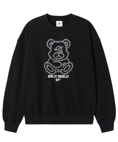 OY(オーワイ)の「『OY/オーワイ』STITCHED DOLLY CREWNECK/ステッチオードリー クルーネック(スウェット・レディース・ホワイト/ブラック・L/M)」の13枚目の写真