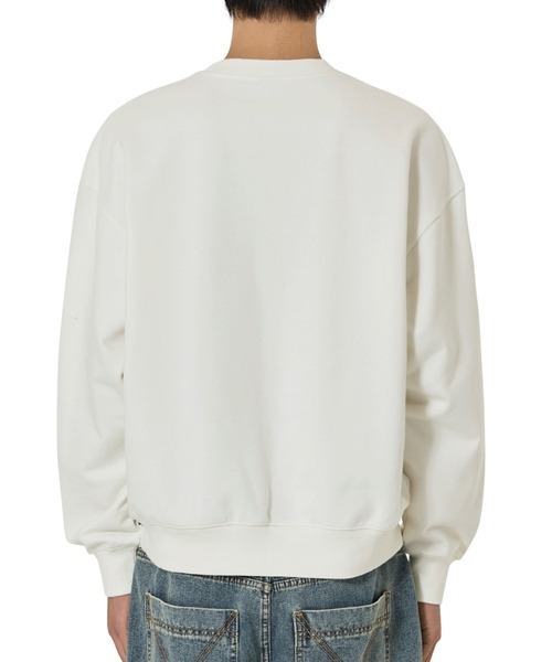 OY(オーワイ)の「『OY/オーワイ』STITCHED DOLLY CREWNECK/ステッチオードリー クルーネック(スウェット・レディース・ホワイト/ブラック・L/M)」の10枚目の写真