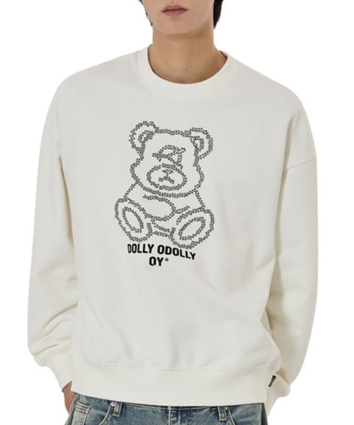 OY(オーワイ)の「『OY/オーワイ』STITCHED DOLLY CREWNECK/ステッチオードリー クルーネック(スウェット・レディース・ホワイト/ブラック・L/M)」の17枚目の写真