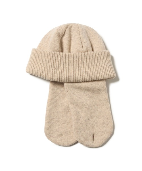 Snow Peak(スノーピーク)の「Snow Peak / Knit Flight Cap ニットフライトキャップ(ニットキャップ/ビーニー・メンズ・アイボリー/グレー/ブラック・ONE SIZE)」の6枚目の写真