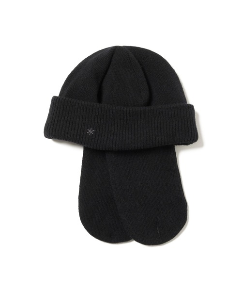 Snow Peak(スノーピーク)の「Snow Peak / Knit Flight Cap ニットフライトキャップ(ニットキャップ/ビーニー・メンズ・アイボリー/グレー/ブラック・ONE SIZE)」の7枚目の写真