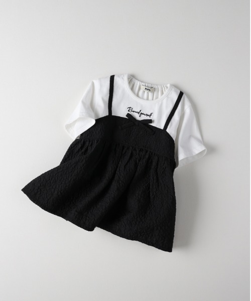 MPS（エムピーエス）の「【MPS】フェイクキャミソールレイヤードＴシャツ（Tシャツ/カットソー・キッズ・ブラック/ピンク・140/130/110/120）」の11枚目の写真