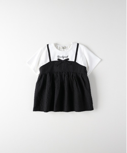 MPS（エムピーエス）の「【MPS】フェイクキャミソールレイヤードＴシャツ（Tシャツ/カットソー・キッズ・ブラック/ピンク・140/130/110/120）」の12枚目の写真