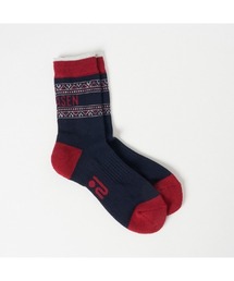 ROSASEN（ロサーセン）の「【Rosasen/GOLF】レディース オルテガ柄 配色ライン ソックス（ソックス/靴下）」