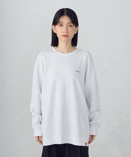 ONIGIRI(オニギリ)の「ワッフルプルオーバー(Tシャツ/カットソー・レディース・ネイビー/ライトグレー・FREE)」の12枚目の写真