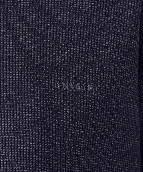 ONIGIRI(オニギリ)の「ワッフルプルオーバー(Tシャツ/カットソー・レディース・ネイビー/ライトグレー・FREE)」の8枚目の写真
