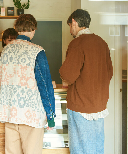 DANTON | ラムウール Vネックニットカーディガン MEN（カーディガン