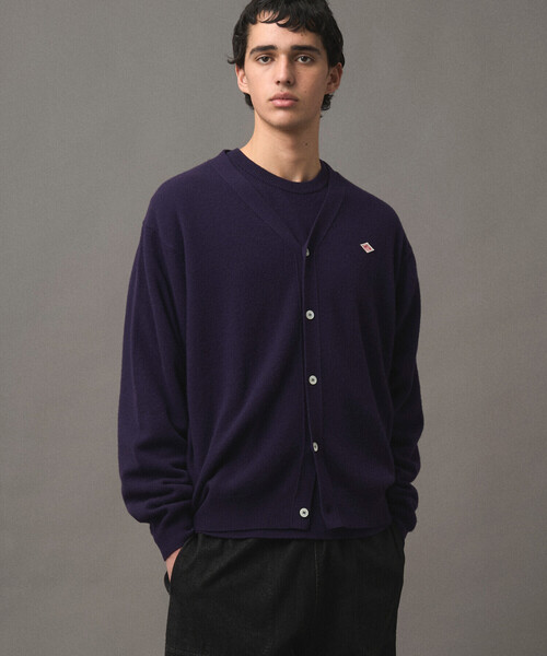 DANTON | ラムウール Vネックニットカーディガン MEN（カーディガン