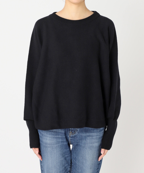 追加2》バルキーヤーンドルマンロングリブニット（ニット/セーター