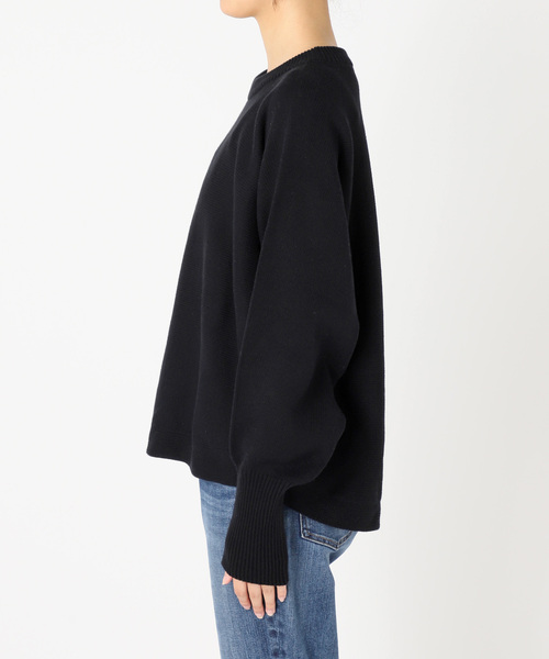 追加2》バルキーヤーンドルマンロングリブニット（ニット/セーター