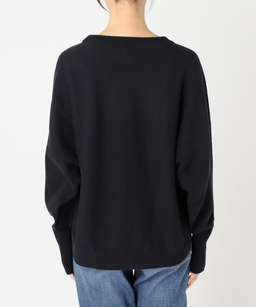 追加2》バルキーヤーンドルマンロングリブニット（ニット/セーター