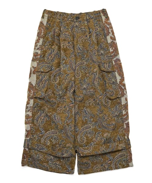 my beautiful landlet(マイビューティフルランドレット)の「【my beautiful landlet】 JACQUARD WIDE CARGO PANTS(カーゴパンツ・メンズ・ベージュ/ネイビー/ブラック・1/0)」の15枚目の写真