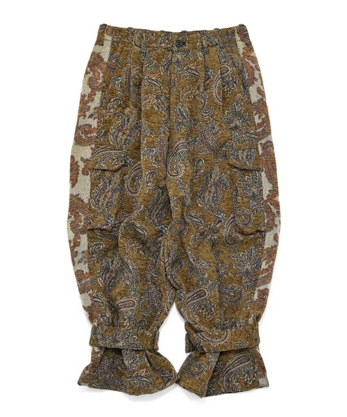 my beautiful landlet(マイビューティフルランドレット)の「【my beautiful landlet】 JACQUARD WIDE CARGO PANTS(カーゴパンツ・メンズ・ベージュ/ネイビー/ブラック・1/0)」の17枚目の写真