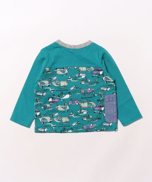 RAGMART（ラグマート）の「ドライブ柄長袖Ｔシャツ（Tシャツ/カットソー・キッズ・グリーン/キャメル・90cm/80ｃｍ/95cm）」の3枚目の写真