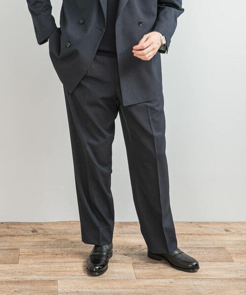 URBAN RESEARCH DOORS（アーバンリサーチドアーズ）の「LIFE STYLE TAILOR　ピンヘッドツイルストレッチ2タックパンツ（スーツパンツ・メンズ・ネイビー/チャコールグレー・SMALL/MEDIUM/LARGE/X-LARGE）」の14枚目の写真