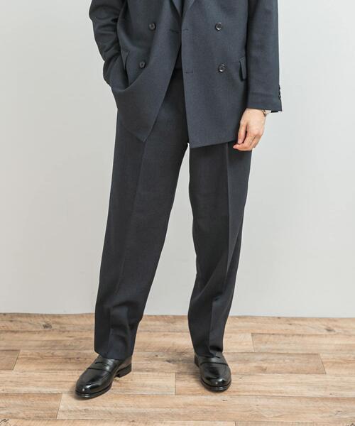 URBAN RESEARCH DOORS（アーバンリサーチドアーズ）の「LIFE STYLE TAILOR　ピンヘッドツイルストレッチ2タックパンツ（スーツパンツ・メンズ・ネイビー/チャコールグレー・SMALL/MEDIUM/LARGE/X-LARGE）」の15枚目の写真