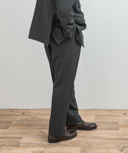 URBAN RESEARCH DOORS（アーバンリサーチドアーズ）の「LIFE STYLE TAILOR　ピンヘッドツイルストレッチ2タックパンツ（スーツパンツ・メンズ・ネイビー/チャコールグレー・SMALL/MEDIUM/LARGE/X-LARGE）」の4枚目の写真
