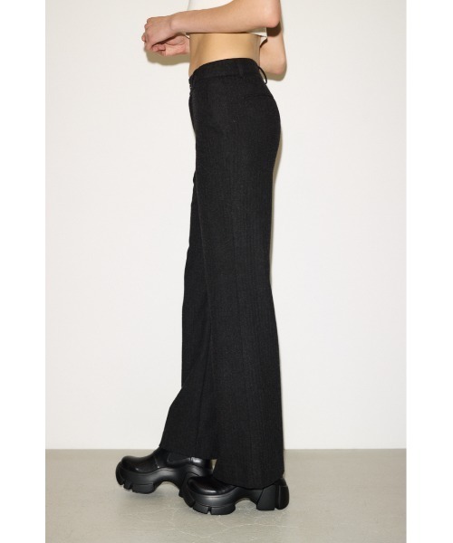 THROW by SLY(スローバイスライ)の「THROW SHADOW STRIPE L/W PT シャドーストライプ ローウエスト パンツ 秋服 冬服(スラックス・レディース・杢グレー/ブラック系その他2・0/1)」の5枚目の写真