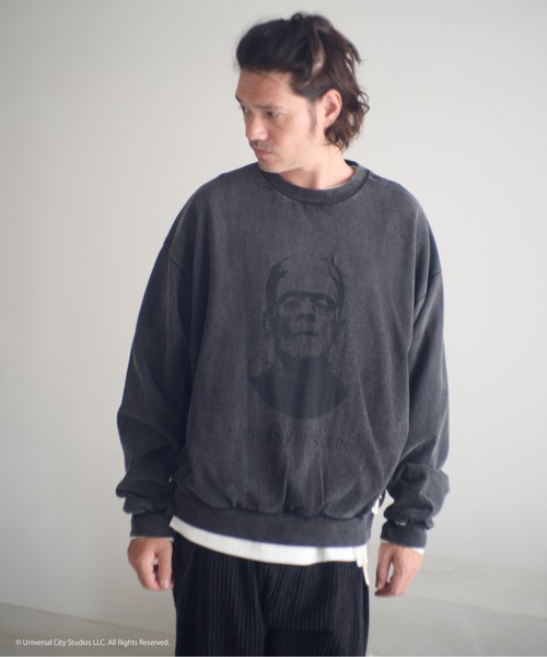 ADAMPATEK/Frankenstein portrait crewneck/フランケンシュタイン