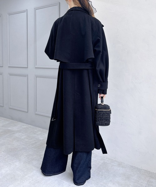 INGNI（イング）の「【WEB限定】2Wayカラーロングコート（その他アウター・レディース・グレー/杢グレー/アイボリー/ブラック・M）」の5枚目の写真