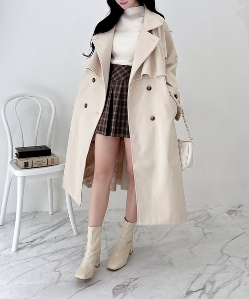 INGNI（イング）の「【WEB限定】2Wayカラーロングコート（その他アウター・レディース・グレー/杢グレー/アイボリー/ブラック・M）」の18枚目の写真