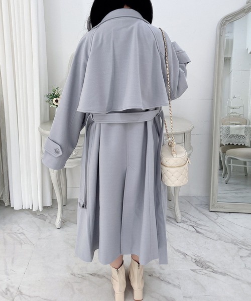 INGNI（イング）の「【WEB限定】2Wayカラーロングコート（その他アウター・レディース・グレー/杢グレー/アイボリー/ブラック・M）」の13枚目の写真