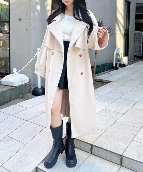 INGNI（イング）の「【WEB限定】2Wayカラーロングコート（その他アウター・レディース・グレー/杢グレー/アイボリー/ブラック・M）」の20枚目の写真