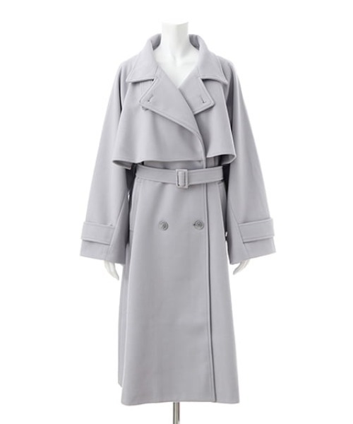 FRENCH VINTAGE incognito グレー ロングコート VINTAGE ARTIFICIAL LEATHER LONG COAT | SENSE 16_ | STORE | THINGS