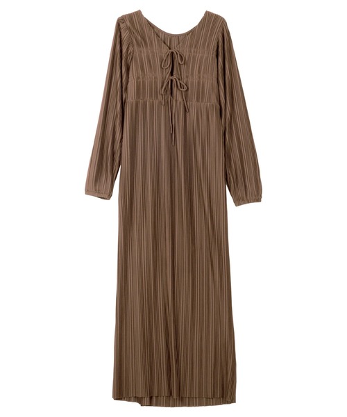 macoto✖️MIESROHE コラボ　ワンピース　ブラウン0サイズ 四角友里コラボ】 ウィメンズシャツワンピース / W's Shirt Onepiece