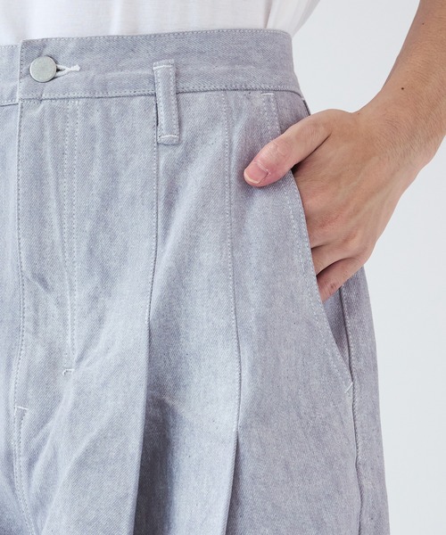 SHINYAKOZUKA（シンヤコヅカ）の「【SHINYAKOZUKA/シンヤコズカ】CITY BAGGY ISSUE7（デニムパンツ・メンズ・ホワイト・S/M/L）」の3枚目の写真