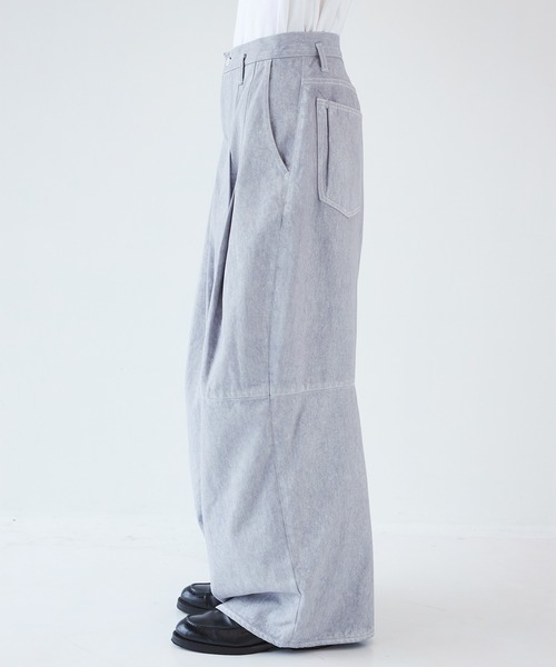 SHINYAKOZUKA（シンヤコヅカ）の「【SHINYAKOZUKA/シンヤコズカ】CITY BAGGY ISSUE7（デニムパンツ・メンズ・ホワイト・S/M/L）」の5枚目の写真